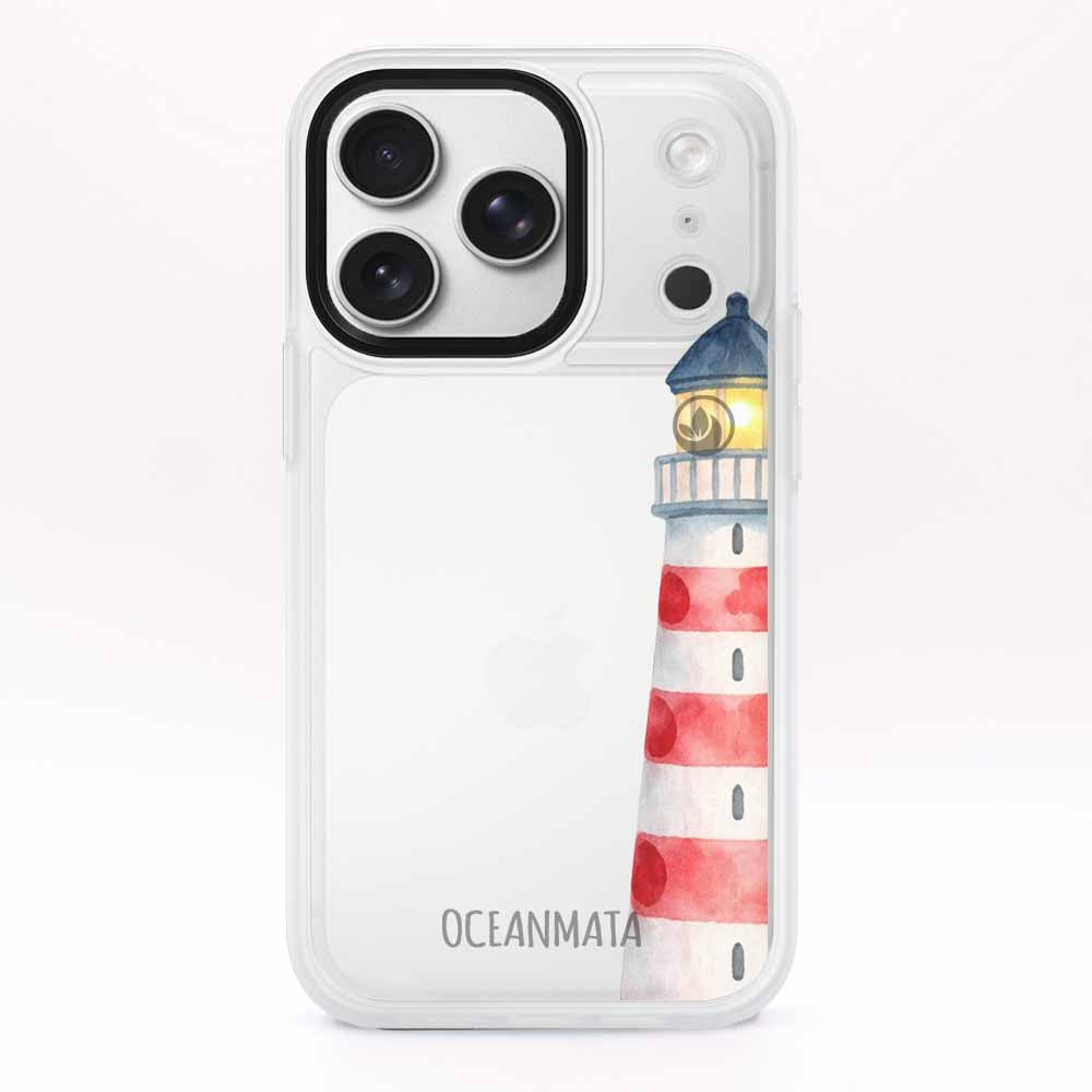 iPhone 17 pro max Hülle - Leuchtturm blau - "Lighthouse" - nachhaltig