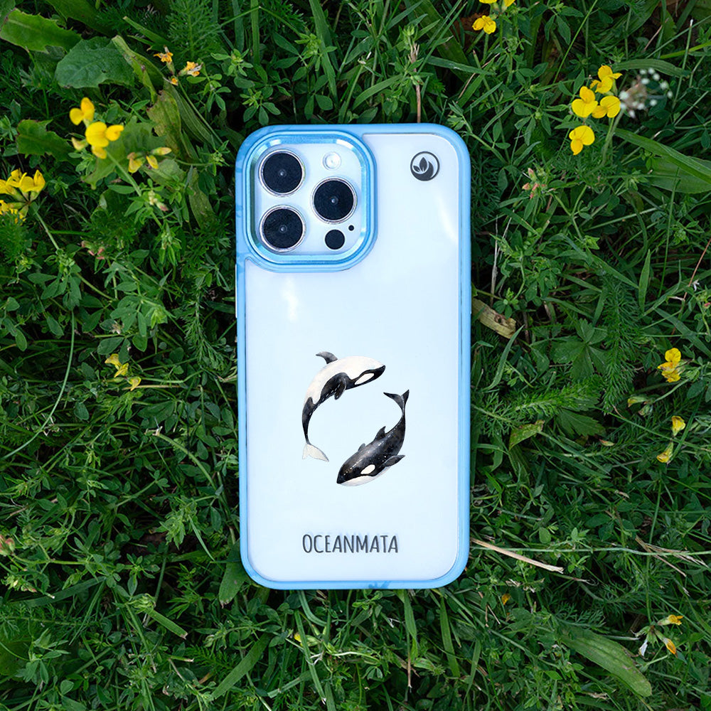iPhone 13 pro max Hülle - Orca blau - "OrcaFlow" - nachhaltig