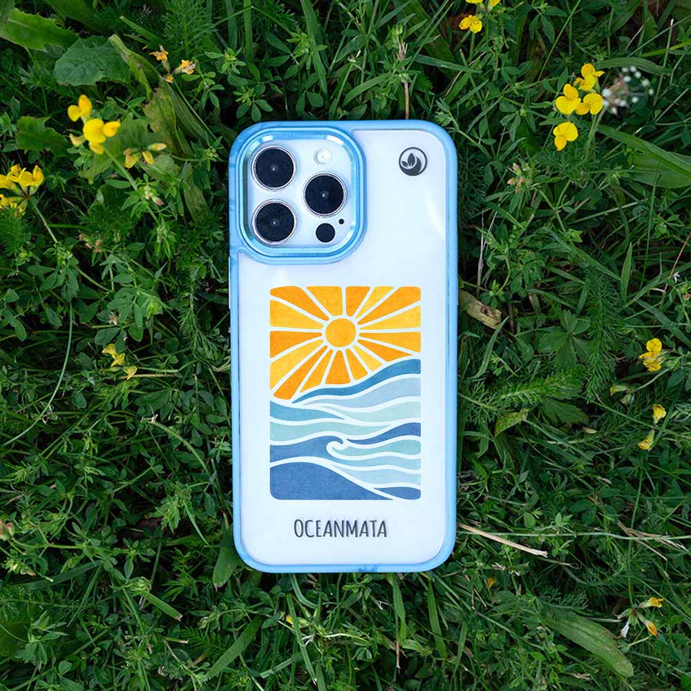 iPhone 14 Hülle - Meer blau - "Sun&Sea" - nachhaltig