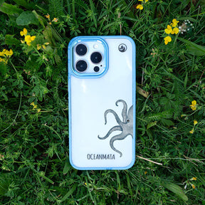 iPhone 17 pro max Hülle - Oktopus blau - "TentacleTheory" - nachhaltig