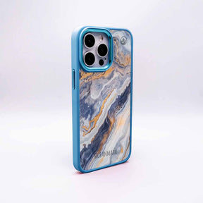iPhone 11 Hülle - marmor blau - "BlueMarble" - nachhaltig