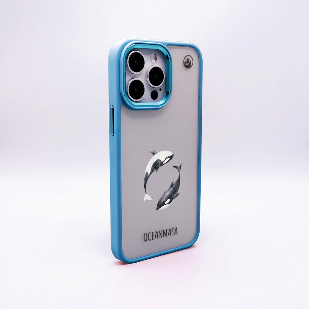 iPhone 14 Hülle - Orca blau - "OrcaFlow" - nachhaltig