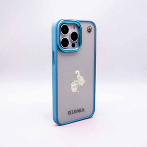 iPhone 12 pro / iPhone 12 Hülle - Quark Ente blau - "TheQuak" - nachhaltig