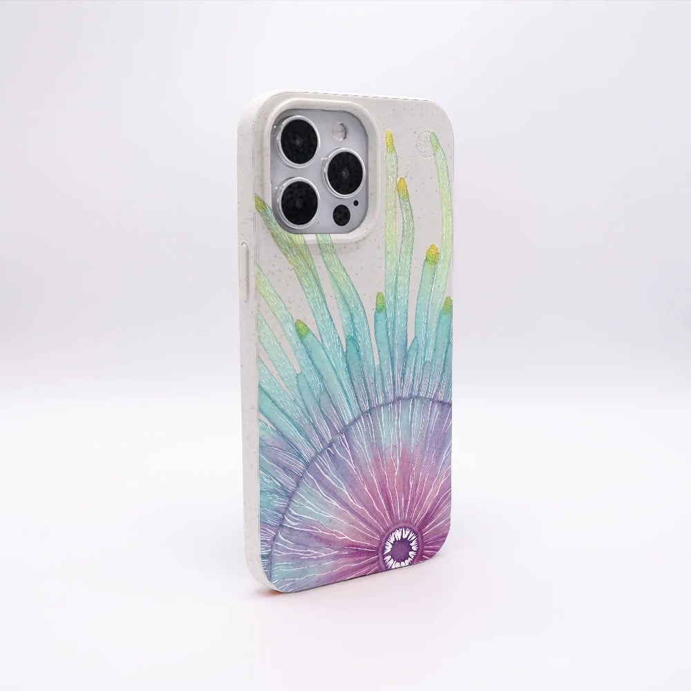 iPhone 14 pro Hülle - weiß - "jellybutton" - nachhaltig