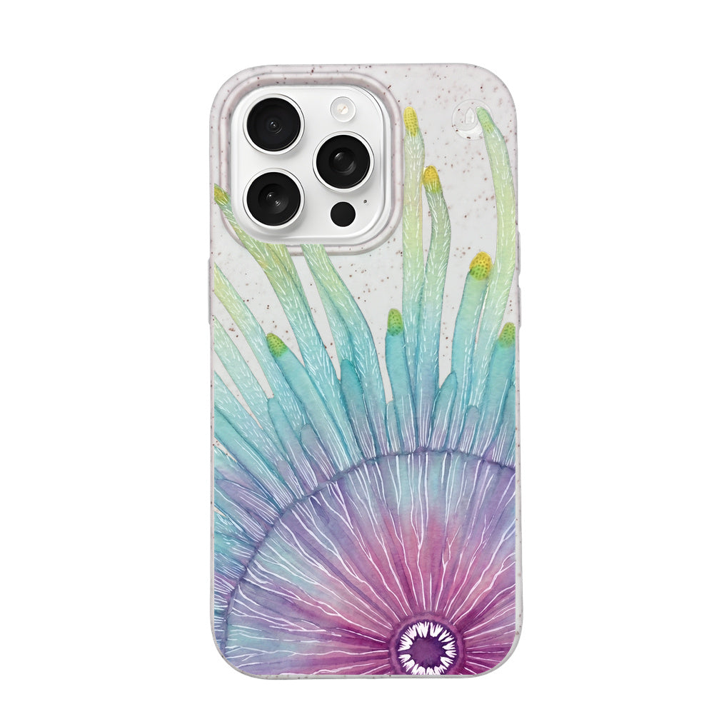 Biologisch abbaubare Handyhülle iPhone 16 pro max Jellybutton — kompostierbar — Vorderseite