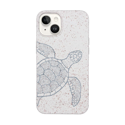 iPhone 14 Hülle - Schildkröte bunt - "Kura-Kura" - nachhaltig