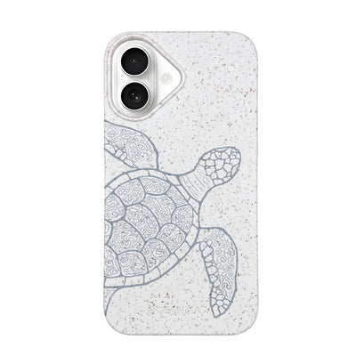 iPhone 16 Hülle - Schildkröte bunt - "Kura-Kura" - nachhaltig