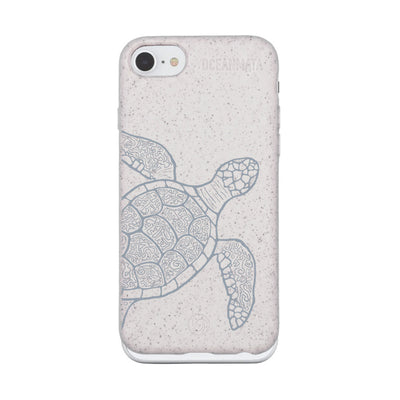 iPhone SE/7/8 Hülle - Schildkröte bunt - "Kura-Kura" - nachhaltig