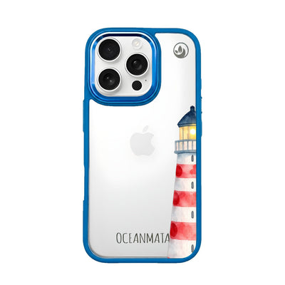 iPhone 16 pro max Hülle - Leuchtturm blau - "Lighthouse" - nachhaltig