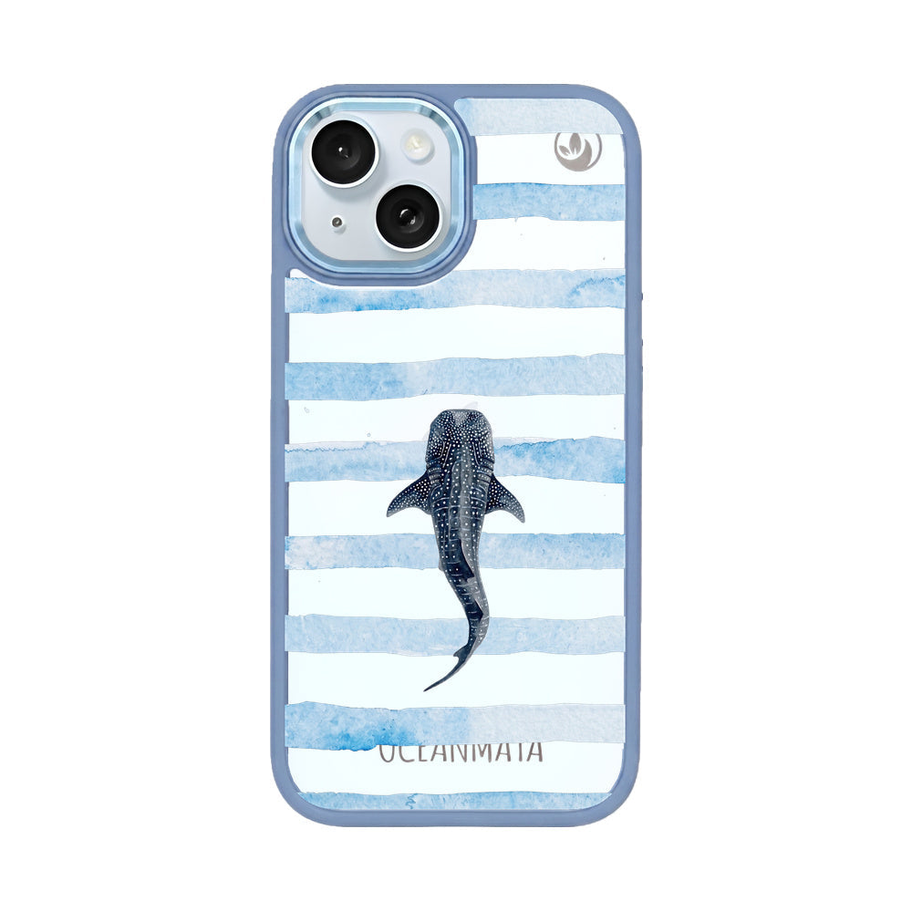 iPhone 15 Hülle - blau - "lonewanderer" - nachhaltig