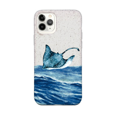 iPhone 11 pro Hülle - weiß Manta - "Manta Wave" - nachhaltig