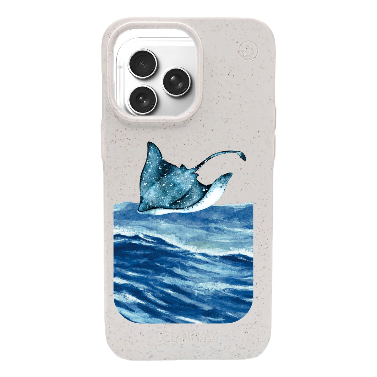 iPhone 17 pro Hülle - weiß Manta - "Manta Wave" - nachhaltig
