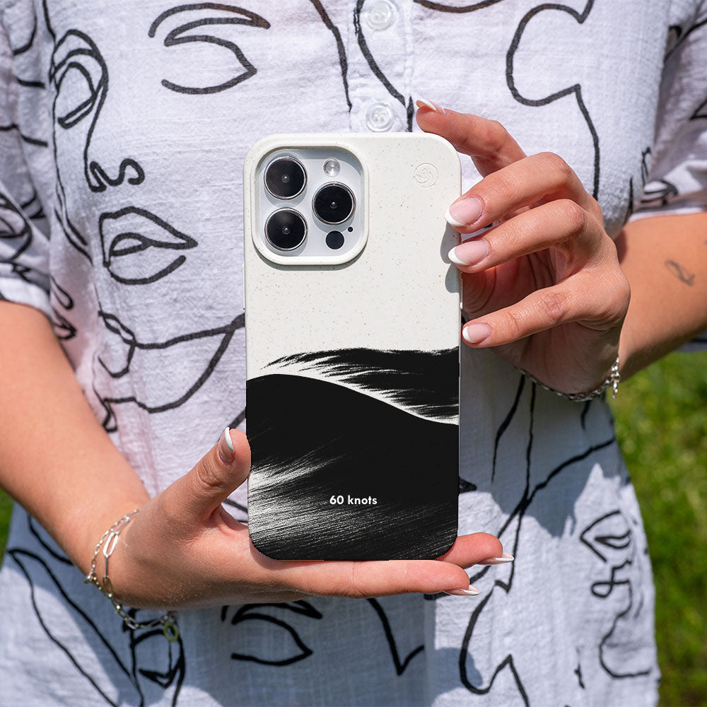 iPhone 13 pro max Hülle - Düne weiß - "60knots" - nachhaltig