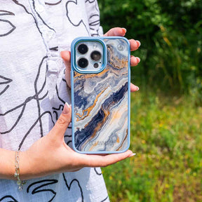 iPhone 11 Hülle - marmor blau - "BlueMarble" - nachhaltig