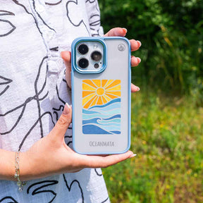 iPhone 14 pro Hülle - Meer blau - "Sun&Sea" - nachhaltig