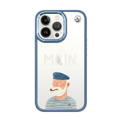 iPhone 13 pro max Hülle - Moin blau - "Ostfriese" - nachhaltig