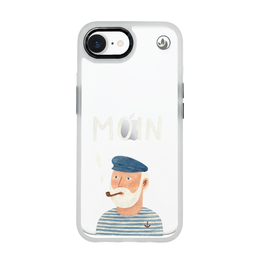 iPhone 16e/17e Hülle - Moin blau - "Ostfriese" - nachhaltig