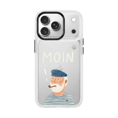 iPhone 18 Pro / 17 Pro Hülle - Moin blau - "Ostfriese" - nachhaltig