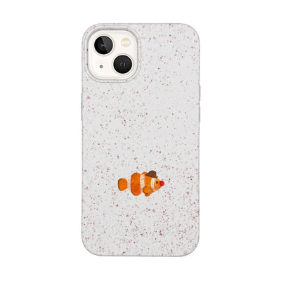 iPhone 13 Hülle - Clownfisch weiß - "Mr.Clown-Fish" - nachhaltig