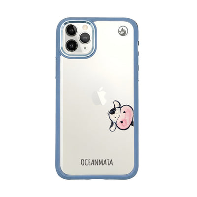 iPhone 11 pro Hülle -  Kuh blau - "muh" - nachhaltig