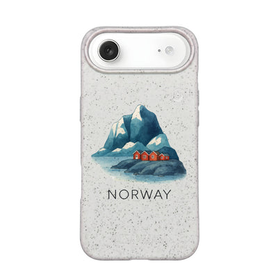 iPhone 17 Air Hülle - Norwegen weiß - "Norway" - nachhaltig