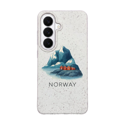 Samsung S26 Hülle - Norwegen weiß - "Norway" - nachhaltig
