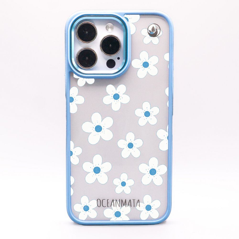 iPhone 15 pro max Hülle - Blumen - "Ocean Bloom" - nachhaltig
