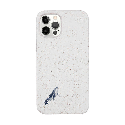iPhone 12 pro / iPhone 12 Hülle - Buckelwal weiß - "OceanLullaby" - nachhaltig