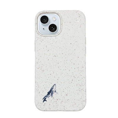 iPhone 15 Hülle - Buckelwal weiß - "OceanLullaby" - nachhaltig