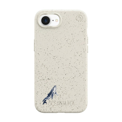iPhone 16e/17e Hülle - Buckelwal weiß - "OceanLullaby" - nachhaltig
