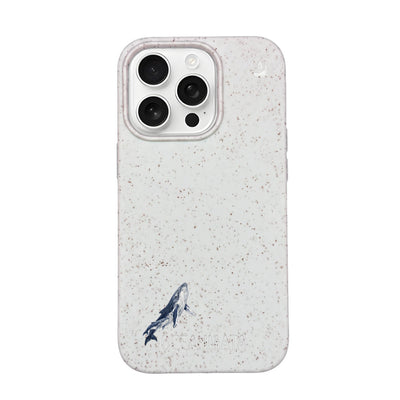 iPhone 16 pro Hülle - Buckelwal weiß - "OceanLullaby" - nachhaltig