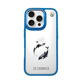 iPhone 16 pro Hülle - Orca blau - "OrcaFlow" - nachhaltig