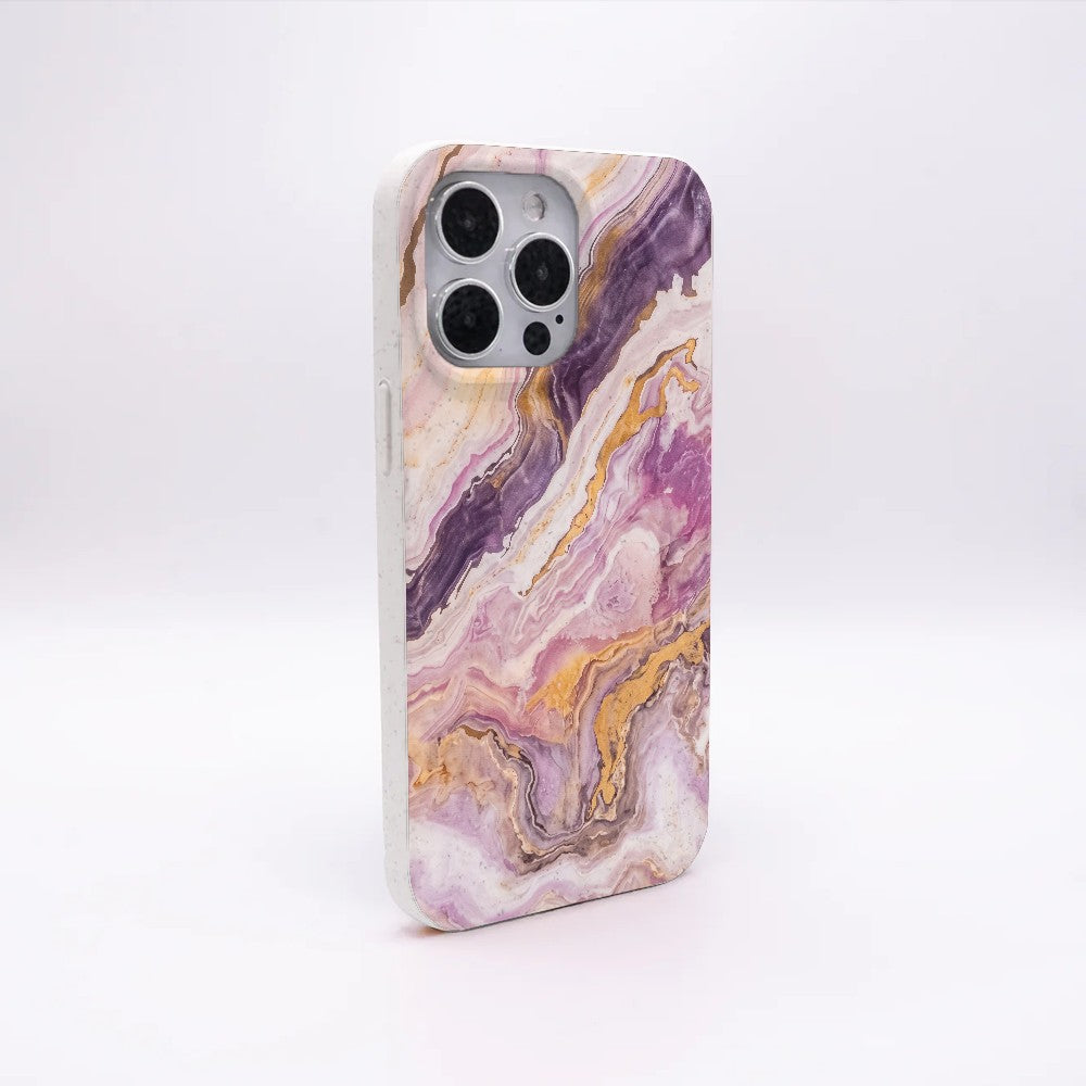 iPhone 18 Pro Max / 17 Pro Max Hülle - Marmor pink - "PinkMarble" - nachhaltig