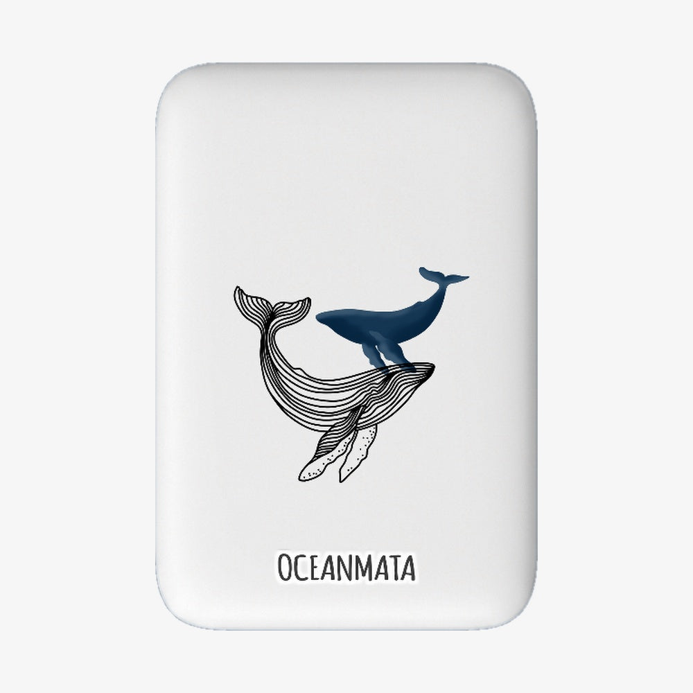 Powerbank MagSafe - "BlueWhale" - nachhaltig