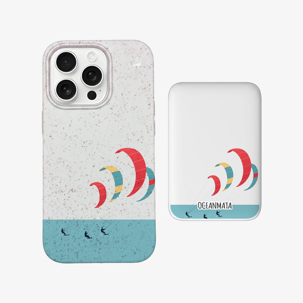 Powerbank MagSafe - "Kitesurf" - nachhaltig