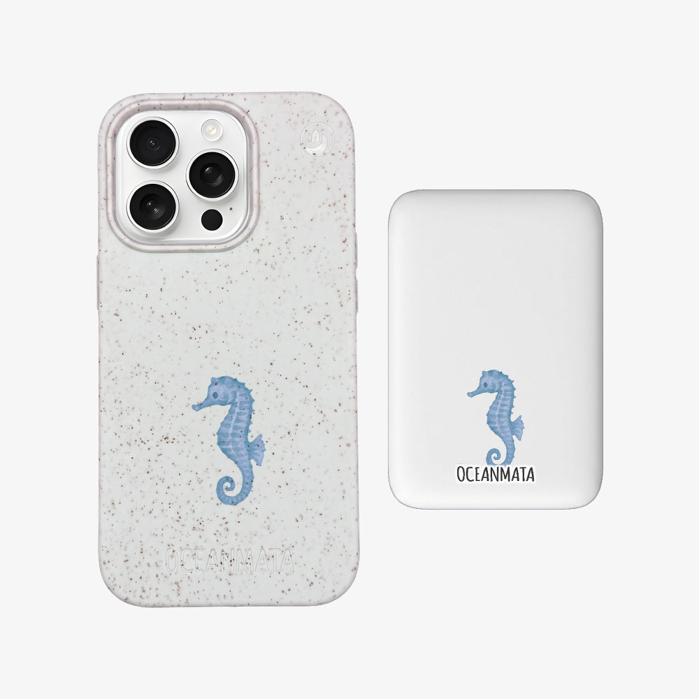 Powerbank MagSafe - "SeahorseTale" - nachhaltig