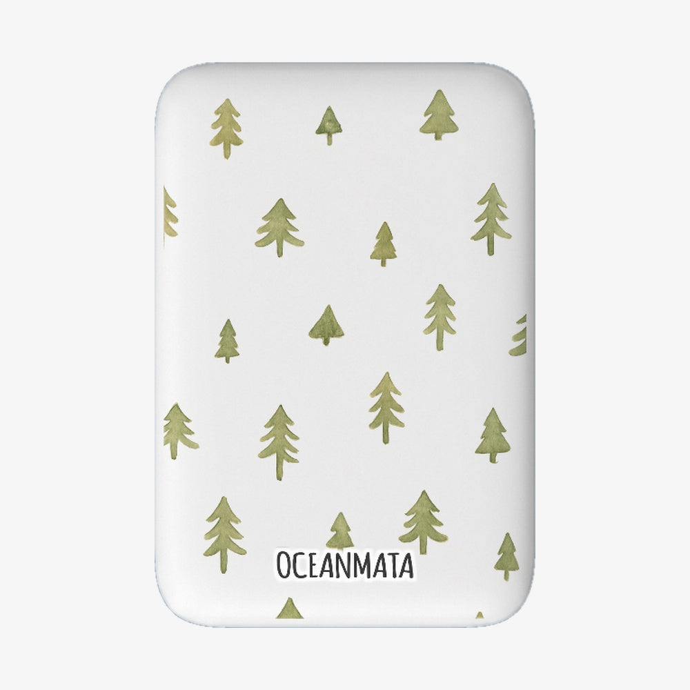 Powerbank MagSafe - "Winterwald" - nachhaltig