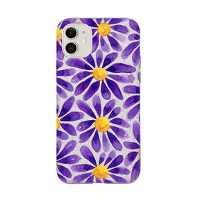 Biologisch abbaubare Handyhülle iPhone 11 Purplebloom — kompostierbar — Vorderseite