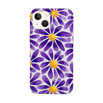iPhone 13 Hülle - Blumen lila - "purplebloom" - nachhaltig
