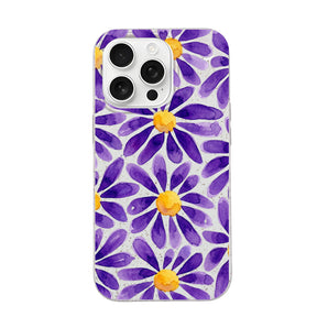 Biologisch abbaubare Handyhülle iPhone 16 pro max Purplebloom — kompostierbar — Vorderseite