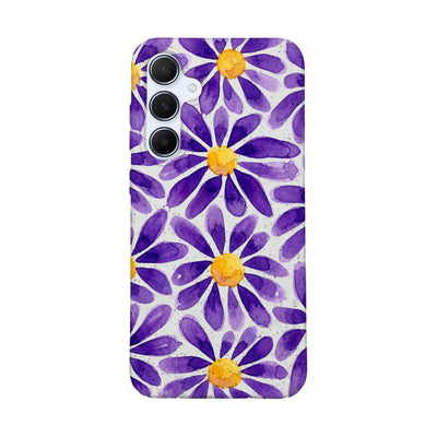 Samsung A55 Hülle - Blumen lila - "purplebloom" - nachhaltig