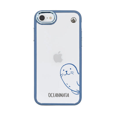 iPhone SE/7/8 Hülle - Robbe blau - "Robby" - nachhaltig