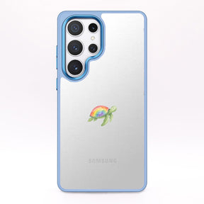 Samsung S24 Ultra Hülle - Schildkröte blau - "Queertle" - nachhaltig