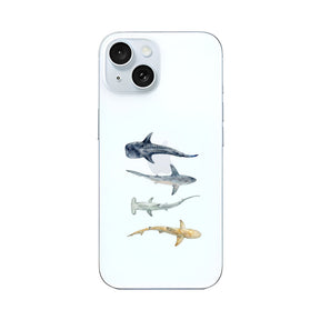 Biologisch abbaubare Handyhülle iPhone 15 Sharkproject — kompostierbar — Vorderseite