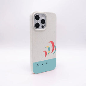 iPhone 17 Air Hülle - Kite weiß - "Kitesurf" - nachhaltig