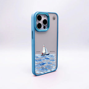 Nachhaltige Handyhülle iPhone SE/7/8 Towardsthehorizon aus Ocean Plastic — Rückseite