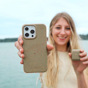 iPhone 16e/17e Hülle - grün - "TURTLE" - nachhaltig – Ansicht 5