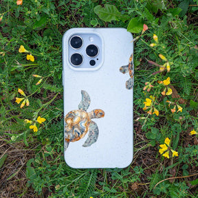 Biologisch abbaubare Handyhülle iPhone 16 pro Turtlegaze — kompostierbar — Bonus