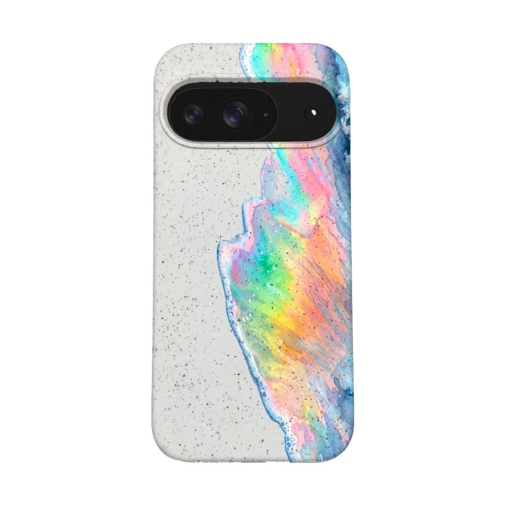 Biologisch abbaubare Handyhülle Google Pixel 9 / 9 Pro Waveofpride — kompostierbar — Vorderseite