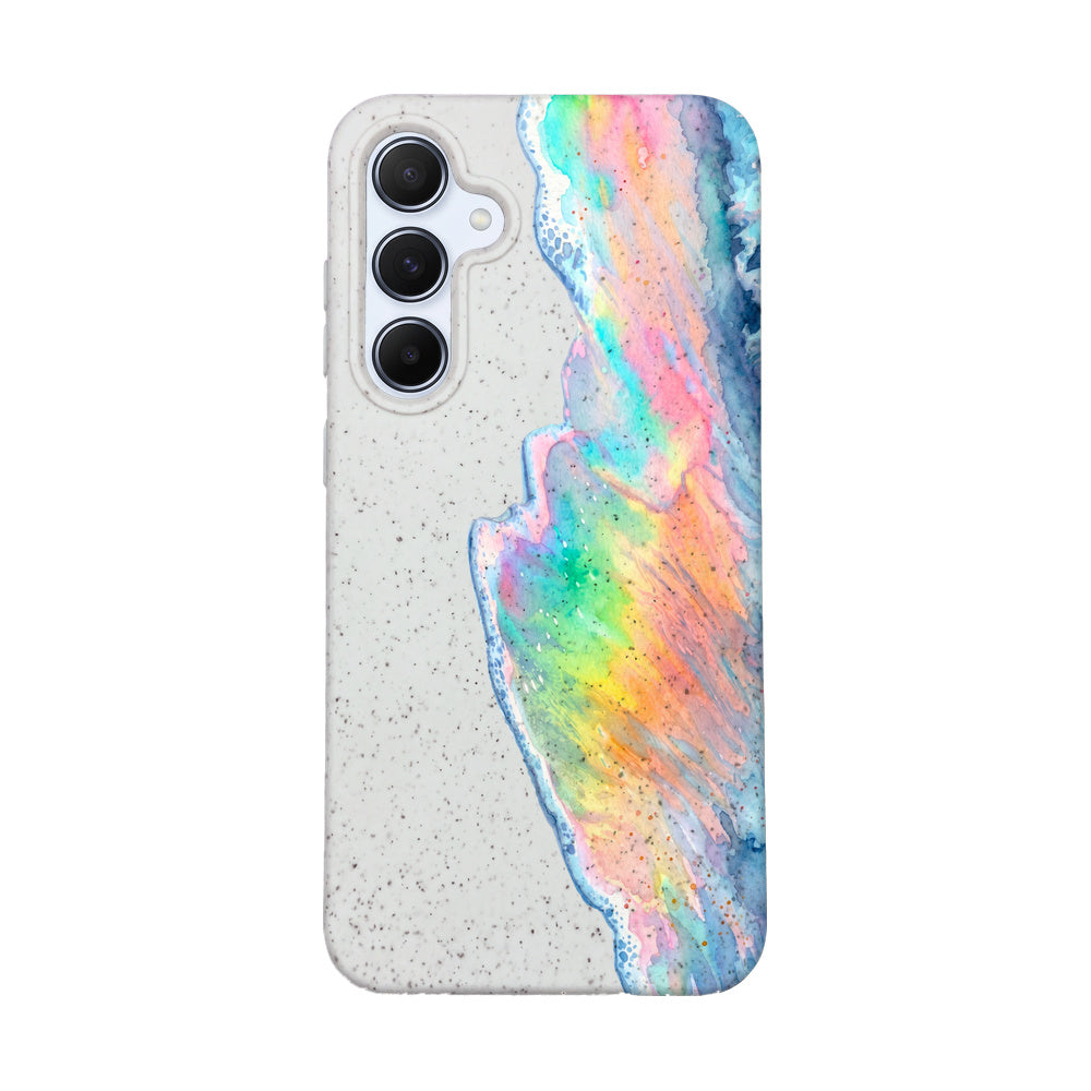 Biologisch abbaubare Handyhülle Samsung A55 Waveofpride — kompostierbar — Vorderseite